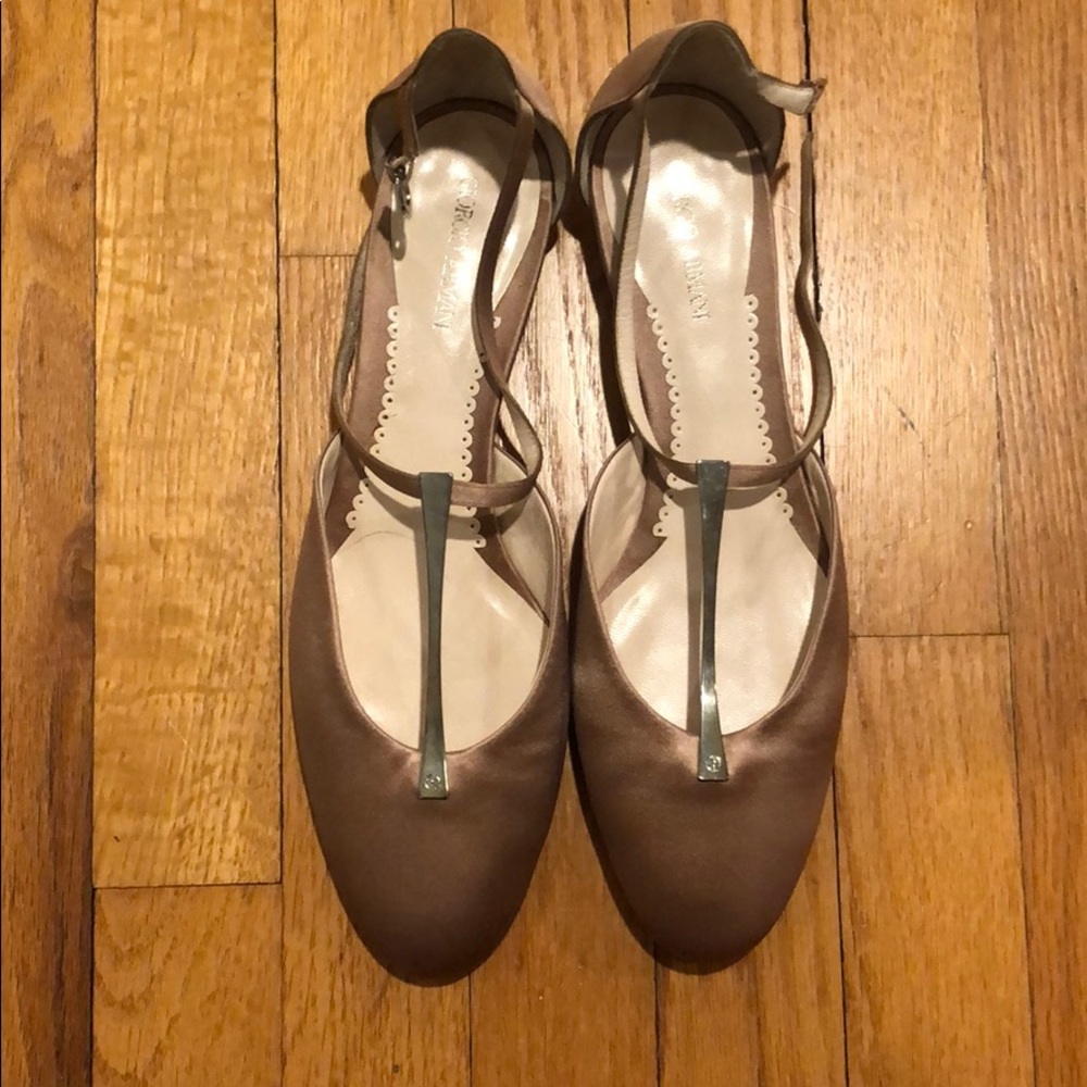 Giorgio Armani Silk Ballerina Flats